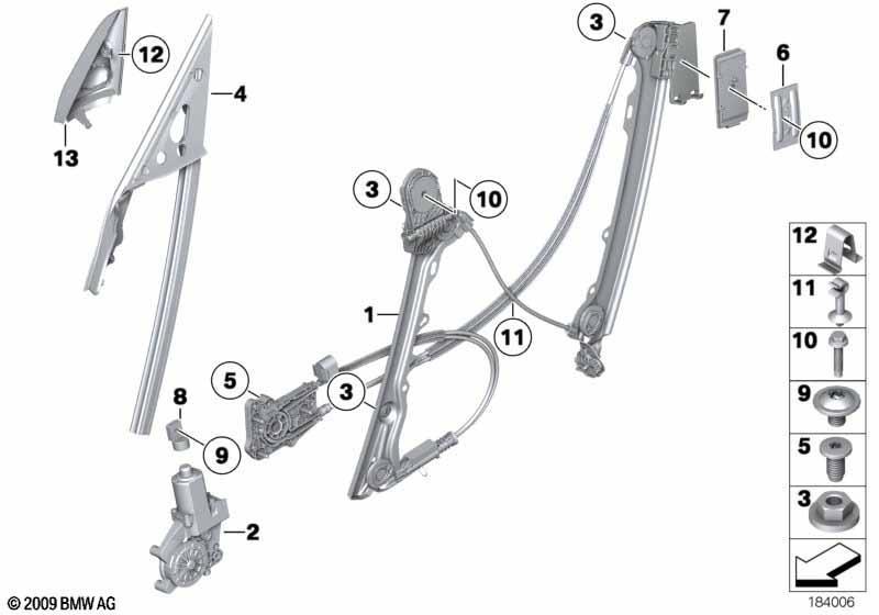 Türfenstermechanismus vorn