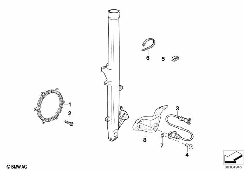 Vorderradbremse Sensor