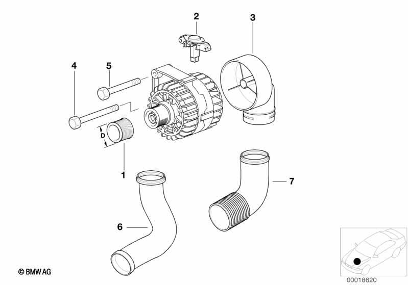 Generator Einzelteile 90A Valeo