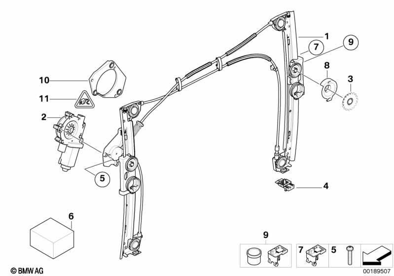 Türfenstermechanismus vorn