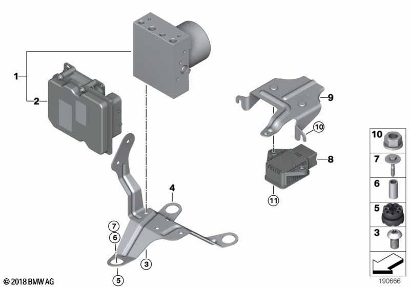 Hydroaggregat DSC/Halterung/Sensoren