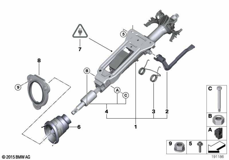 Lenksäulenverstellung mechanisch