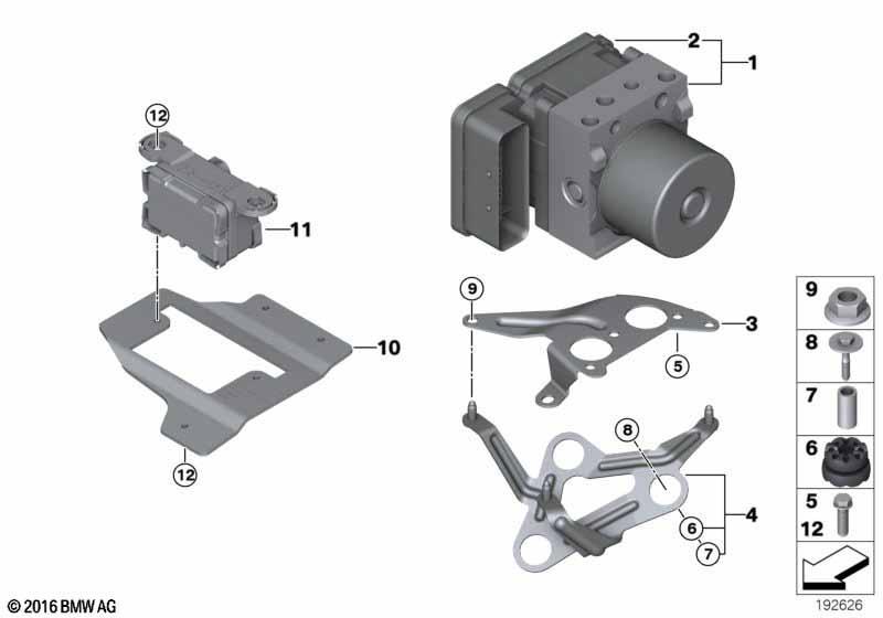 Hydroaggregat DXC/Halterung/Sensoren