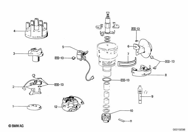 Zündverteiler-Einzelteile