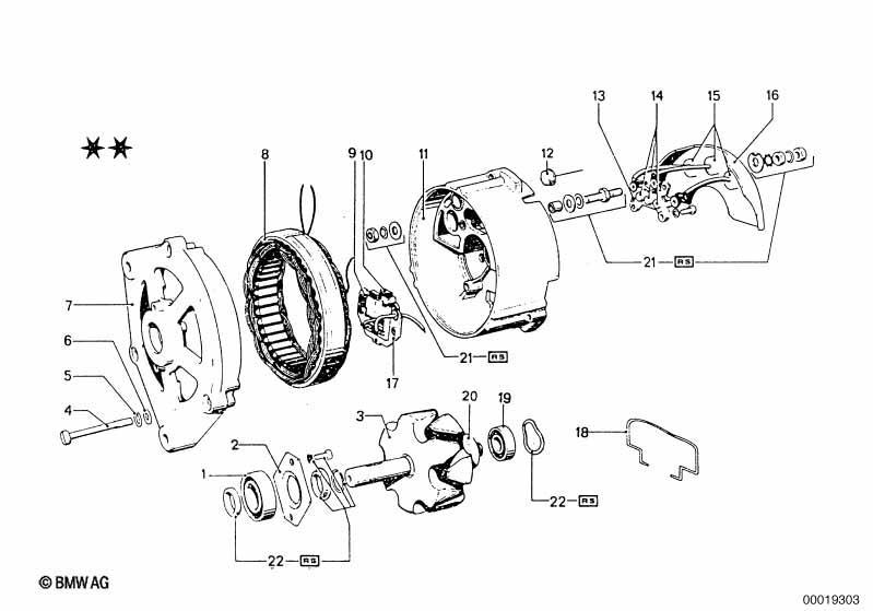 Generator Einzelteile