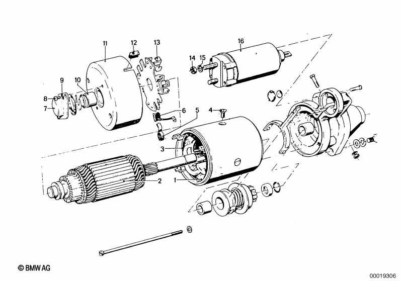 Anlasser Einzelteile