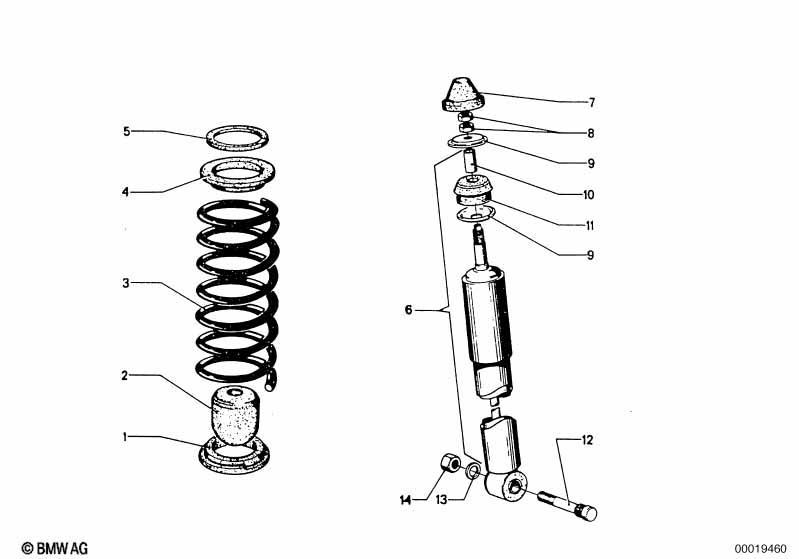 Stossdämpfer/Schraubenfeder/Anbauteile