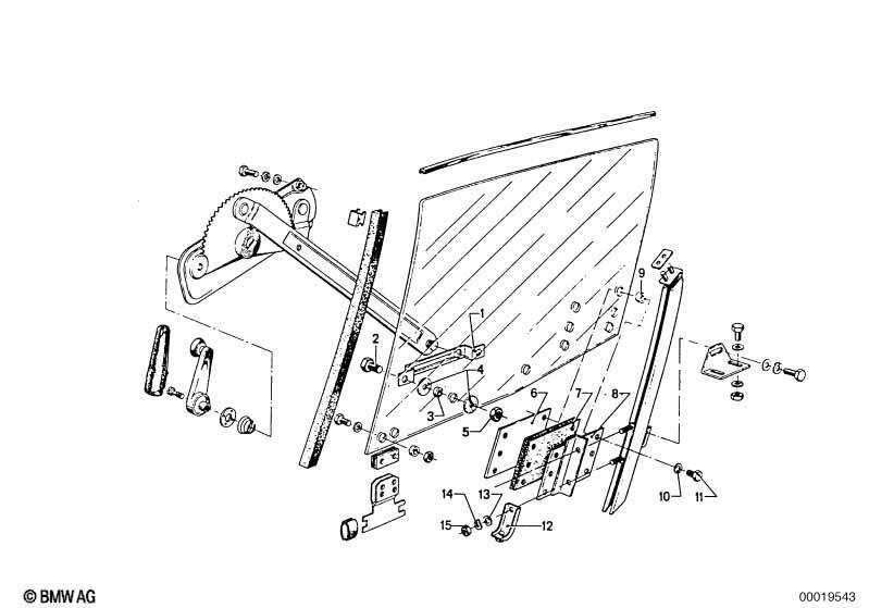 Türfenstermechanismus vorn