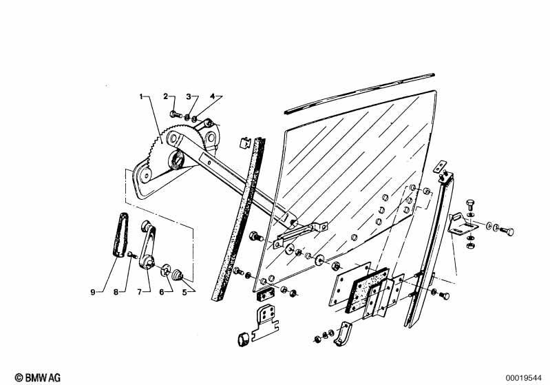 Türfenstermechanismus vorn