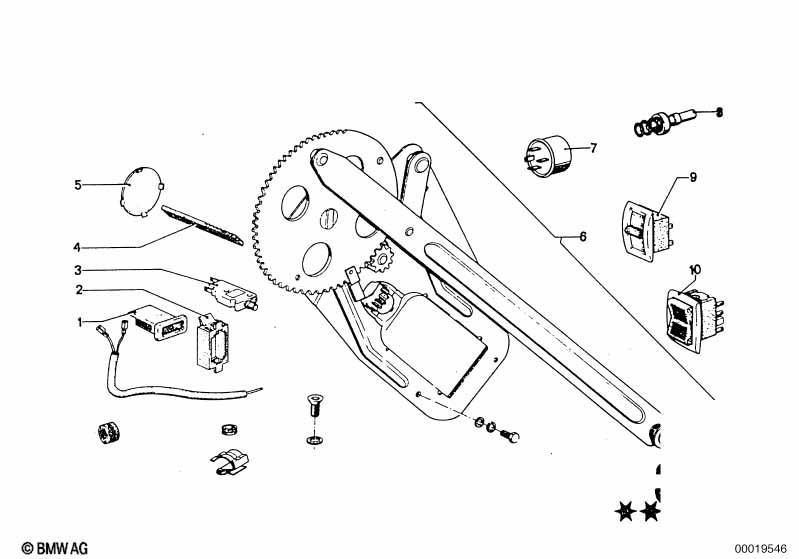 Türfenstermechanismus vorn