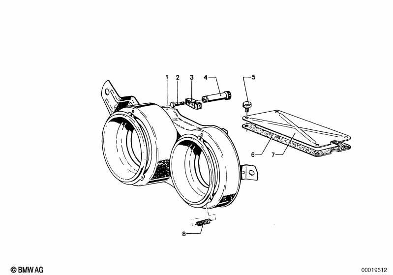 Einzelteile Scheinwerfer