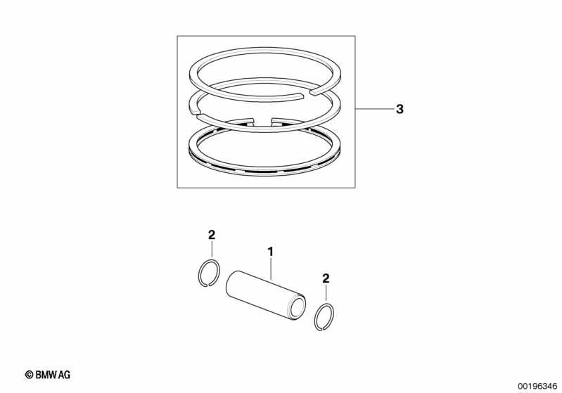 Kolbenbolzen / Kolbenring