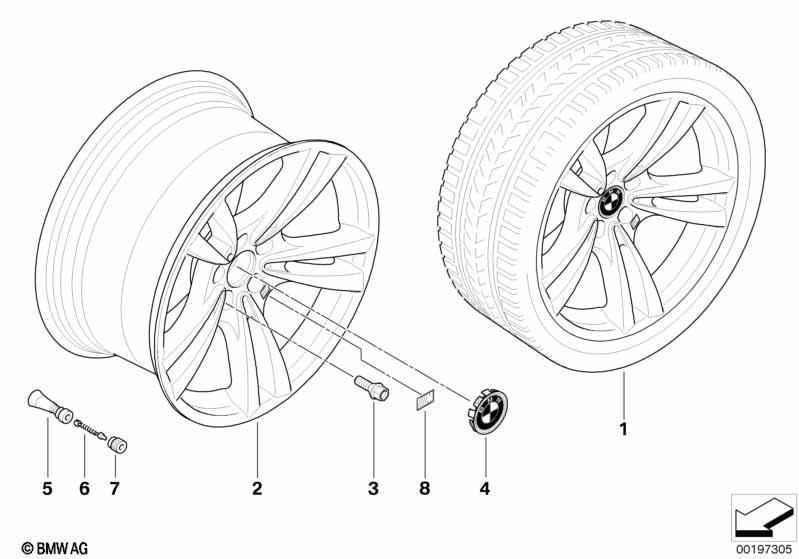 BMW LM Rad M V-Speiche 299