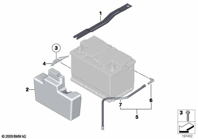 Batteriebefestigung u. Anbauteile