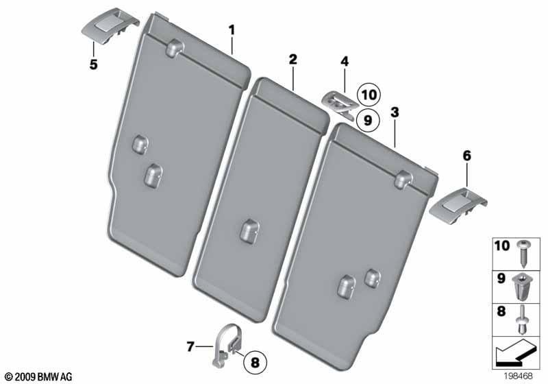 Sitz hinten Sitzblenden