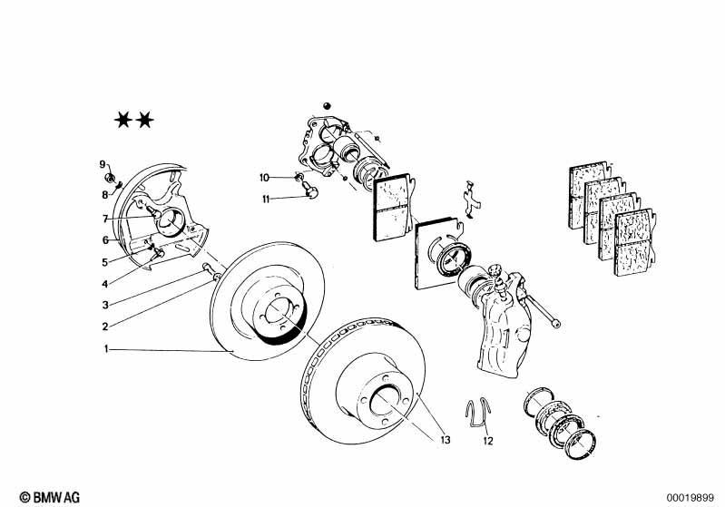 Bremsscheibe/Sattel/Anbauteile/vorne