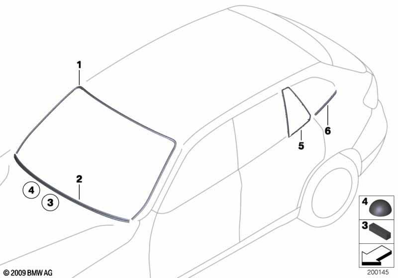 Verglasung Anbauteile