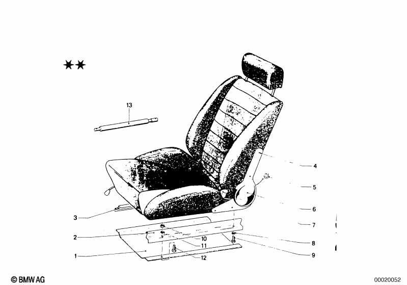 Recaro Sportsitz Einzelteile