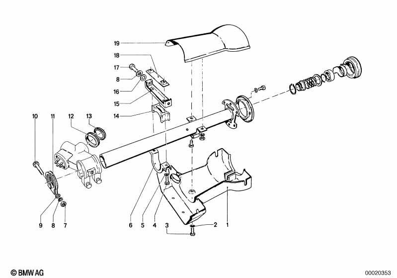 Lenksäule Mantelrohr/Verkleidung