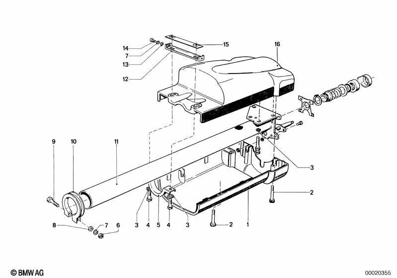 Lenksäule Mantelrohr/Verkleidung