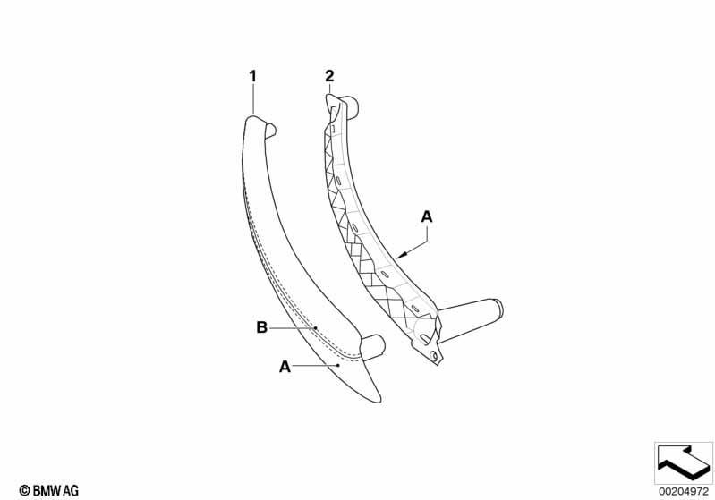 Individual Zuziehgriff Leder Tür hinten