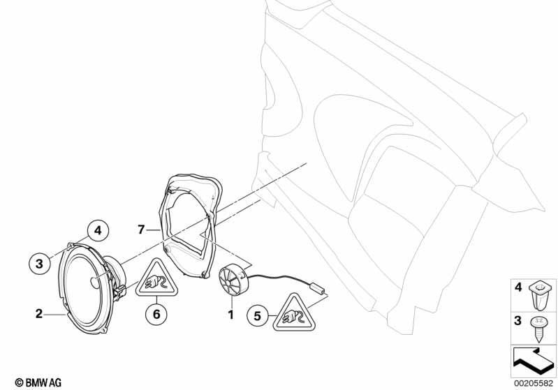 Einzelteile HiFi System hinten