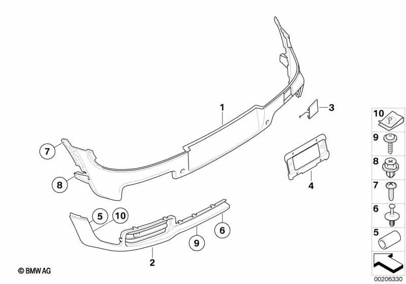 Heckverkleidung JCW Aerodynamikpaket