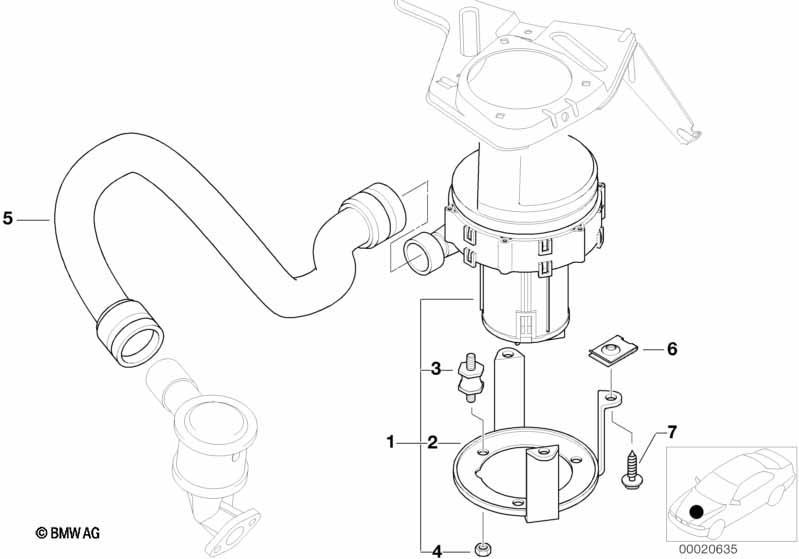 Abgasschadstoff-Reduzierung-Luftpumpe