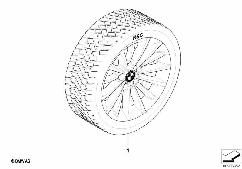 Winterkomplettrad Vielspeiche 284 - 17"