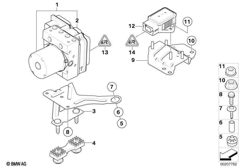 Hydroaggregat DXC/Halterung/Sensoren