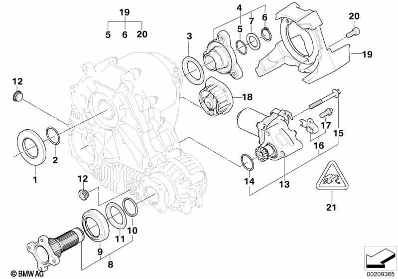 Verteilergetriebe Einzelteile ATC 300