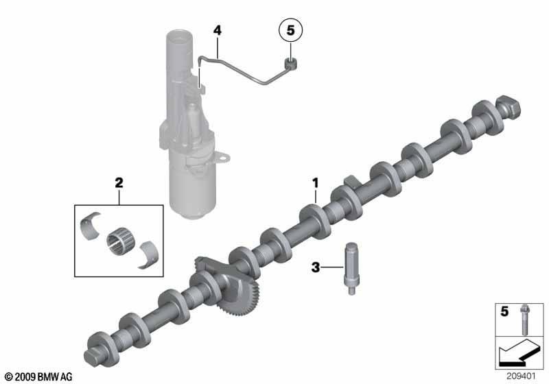 Ventilsteuerung-Exzenterwelle,Stellmotor