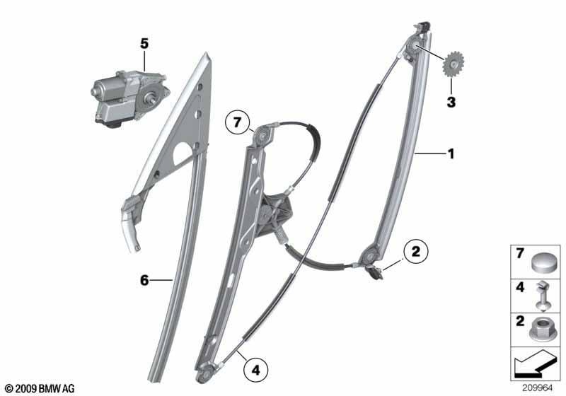 Türfenstermechanismus vorn