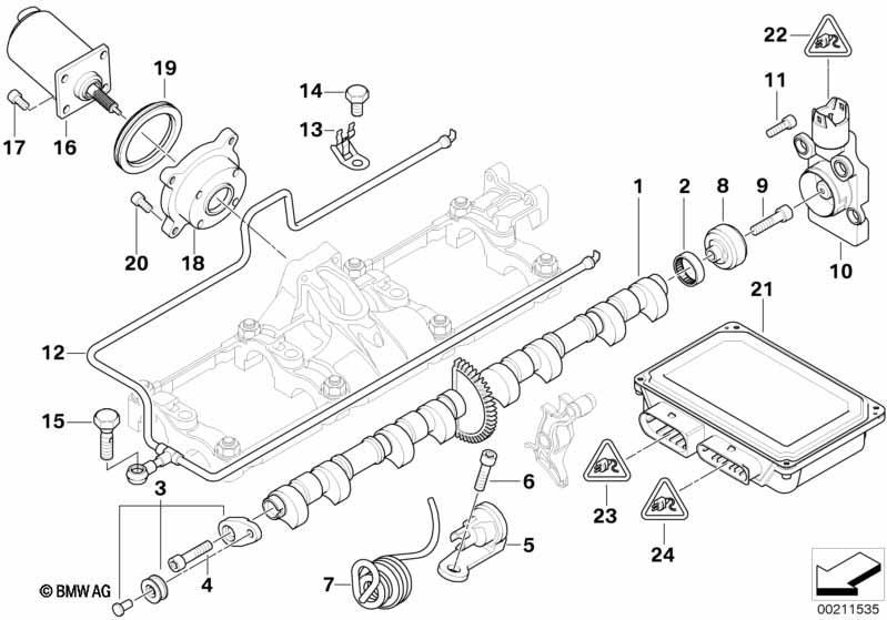 Ventilsteuerung-Exzenterwelle,Stellmotor