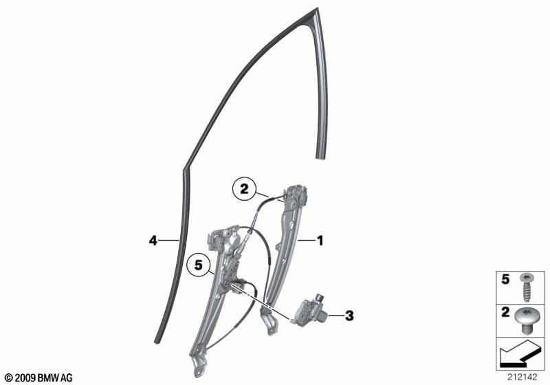 Türfenstermechanismus vorn