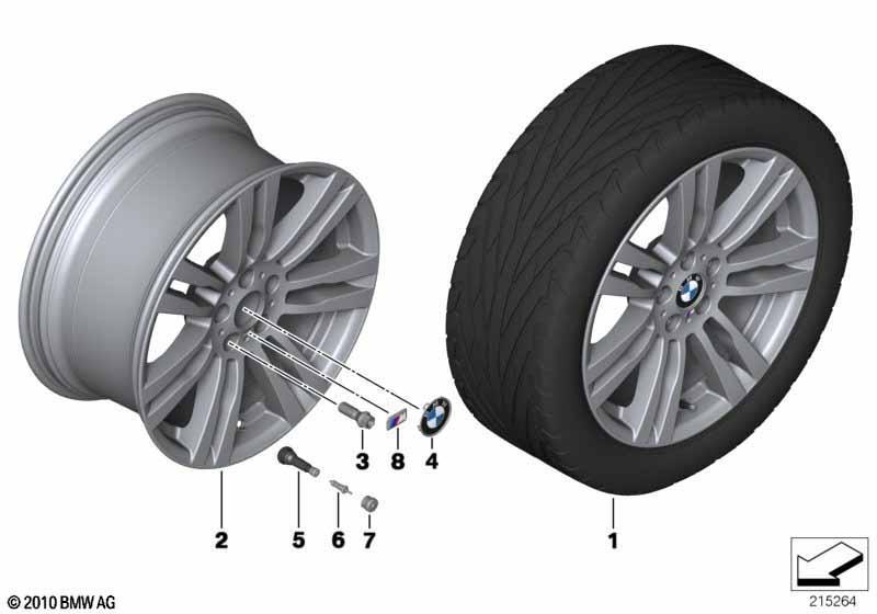 BMW LM Rad M Doppelspeiche 333