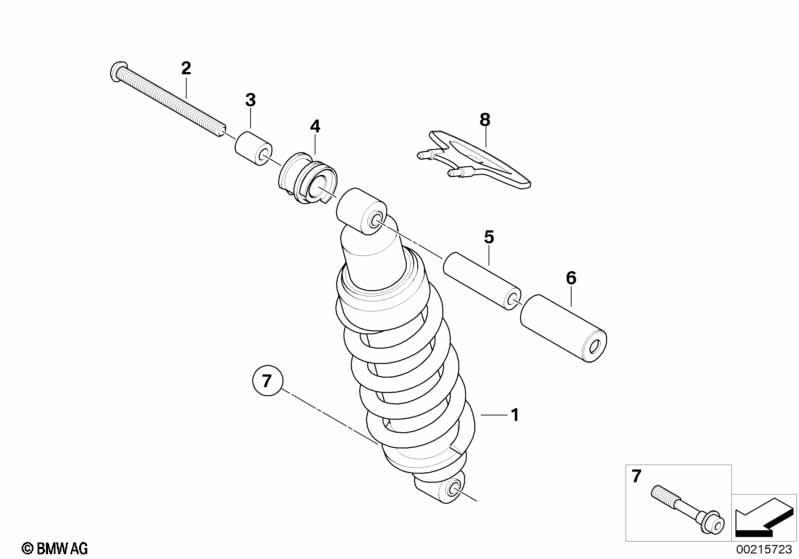 Federbein hinten