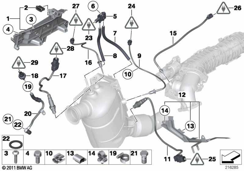 Dieselpartikelfiltersensorik/Anbauteile