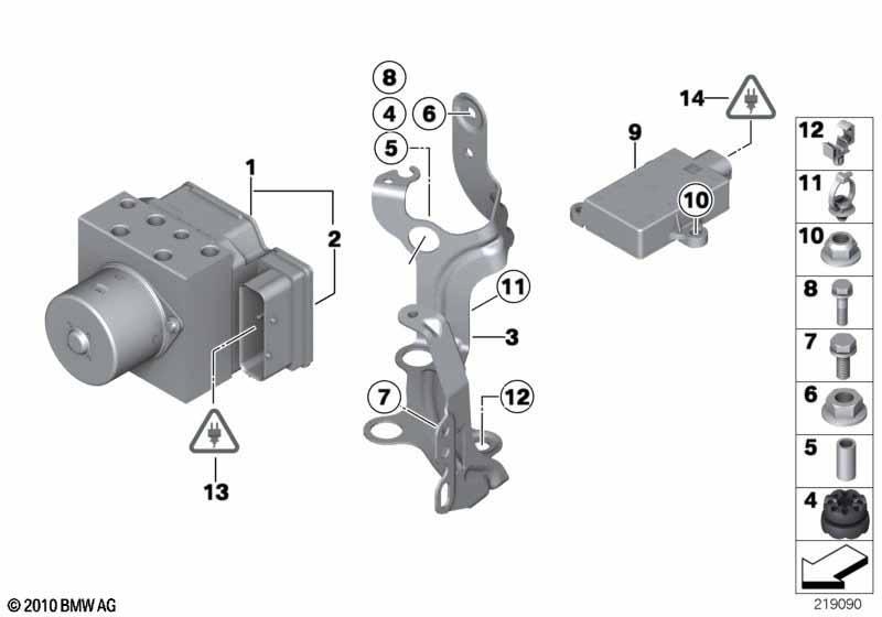 Hydroaggregat DSC/Steuergerät/Halterung