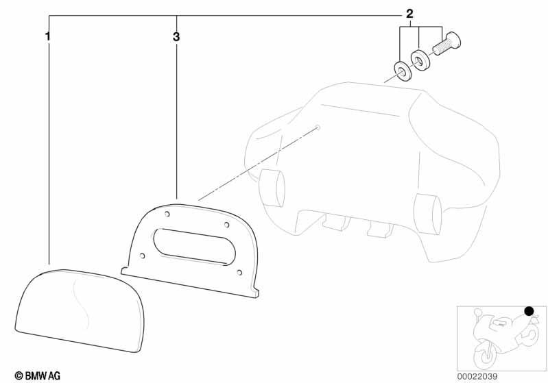 Satz Rückenpolster Top Case 33 L