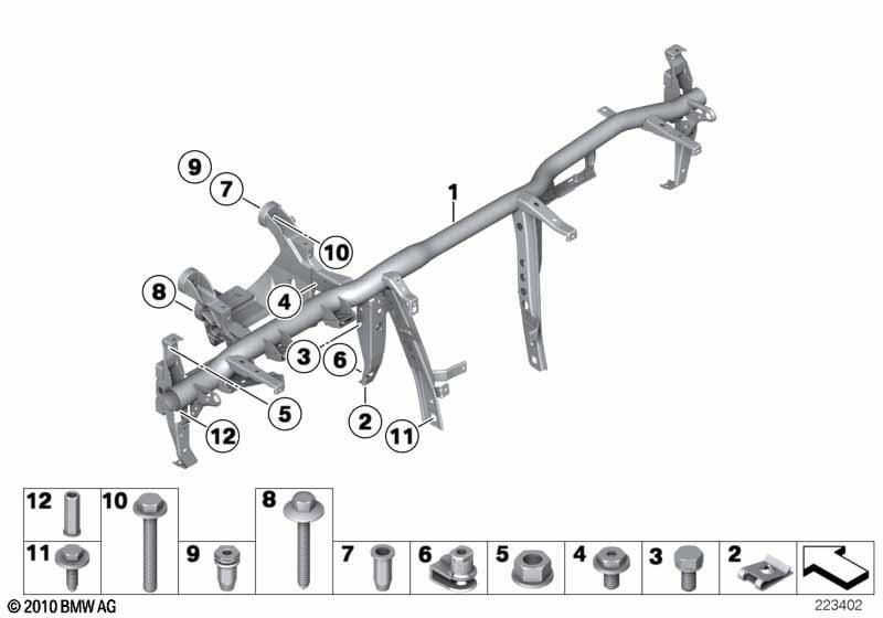 Träger Instrumententafel