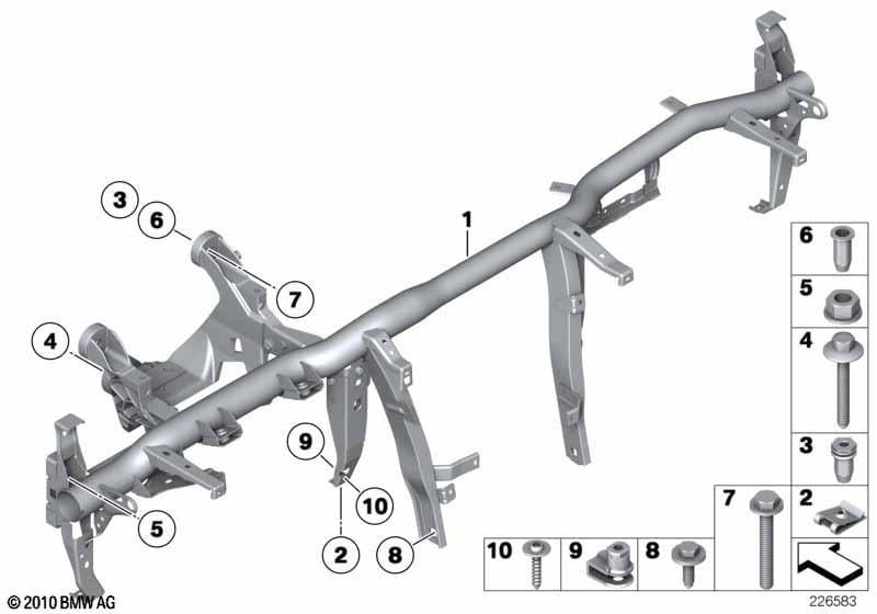 Träger Instrumententafel