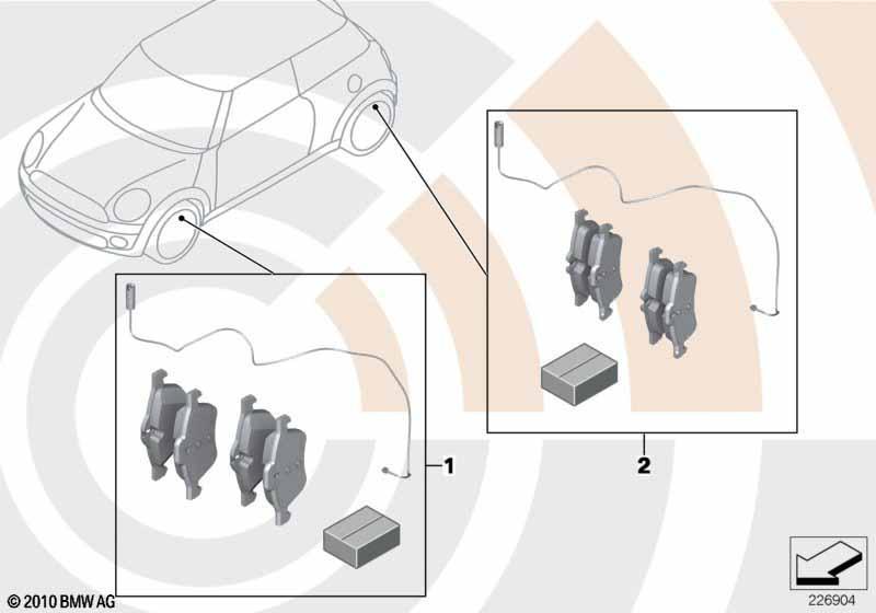 Service Kit Bremsbeläge / Value Parts