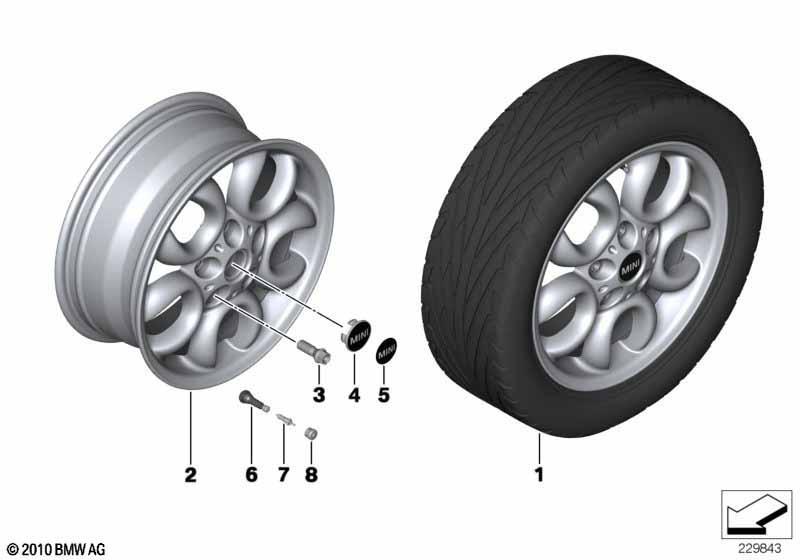 MINI LM Rad 5 Hole Circular Spoke 123