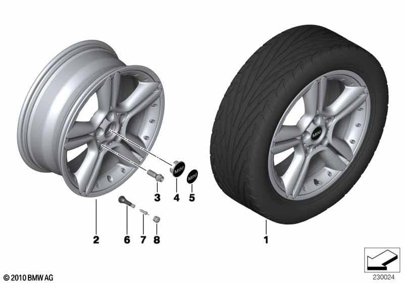 MINI LM Rad 5 Star Double Spoke 127