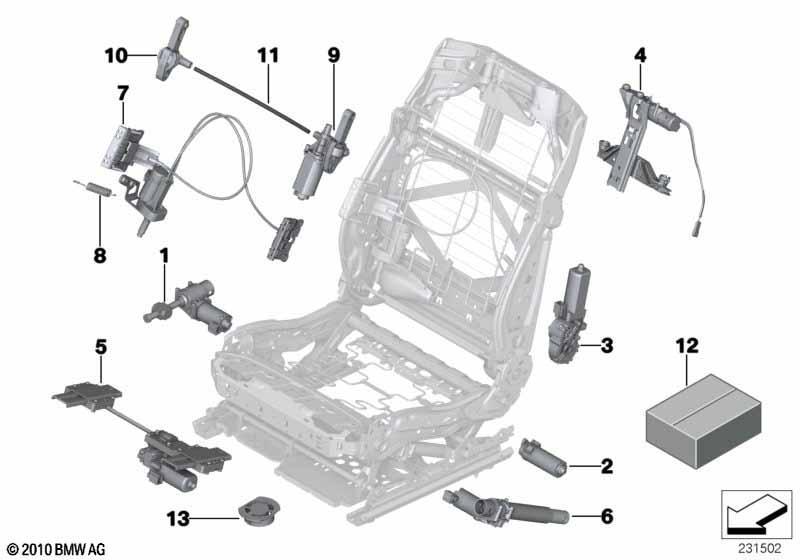 Sitz vorn Elektrik und Antriebe