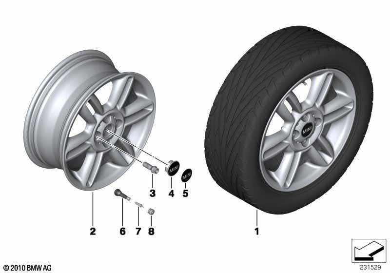 MINI LM Rad 6 Star Twin Spoke 119