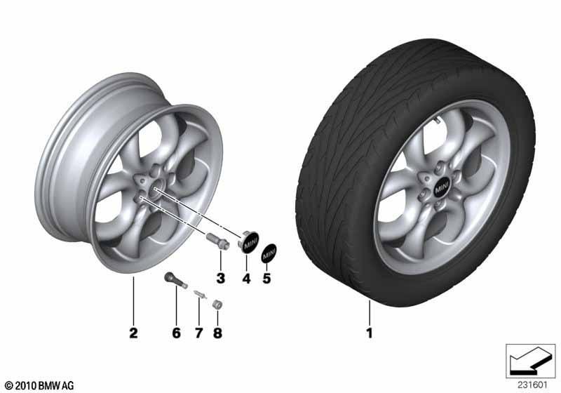 MINI LM Rad 4 Hole Circular Spoke 120