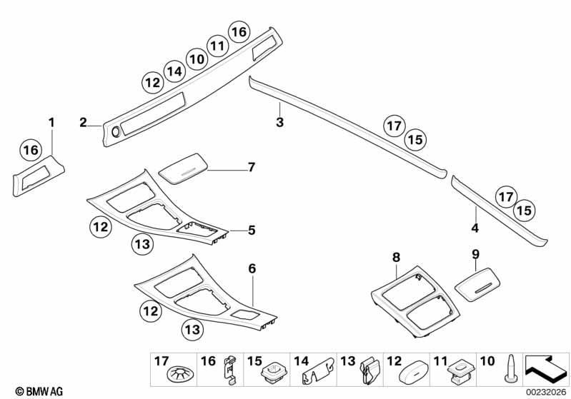 Interieurleisten Aluminium glaciersilber