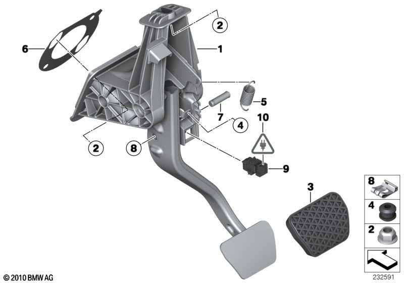 Fusshebelwerk Automatikgetriebe